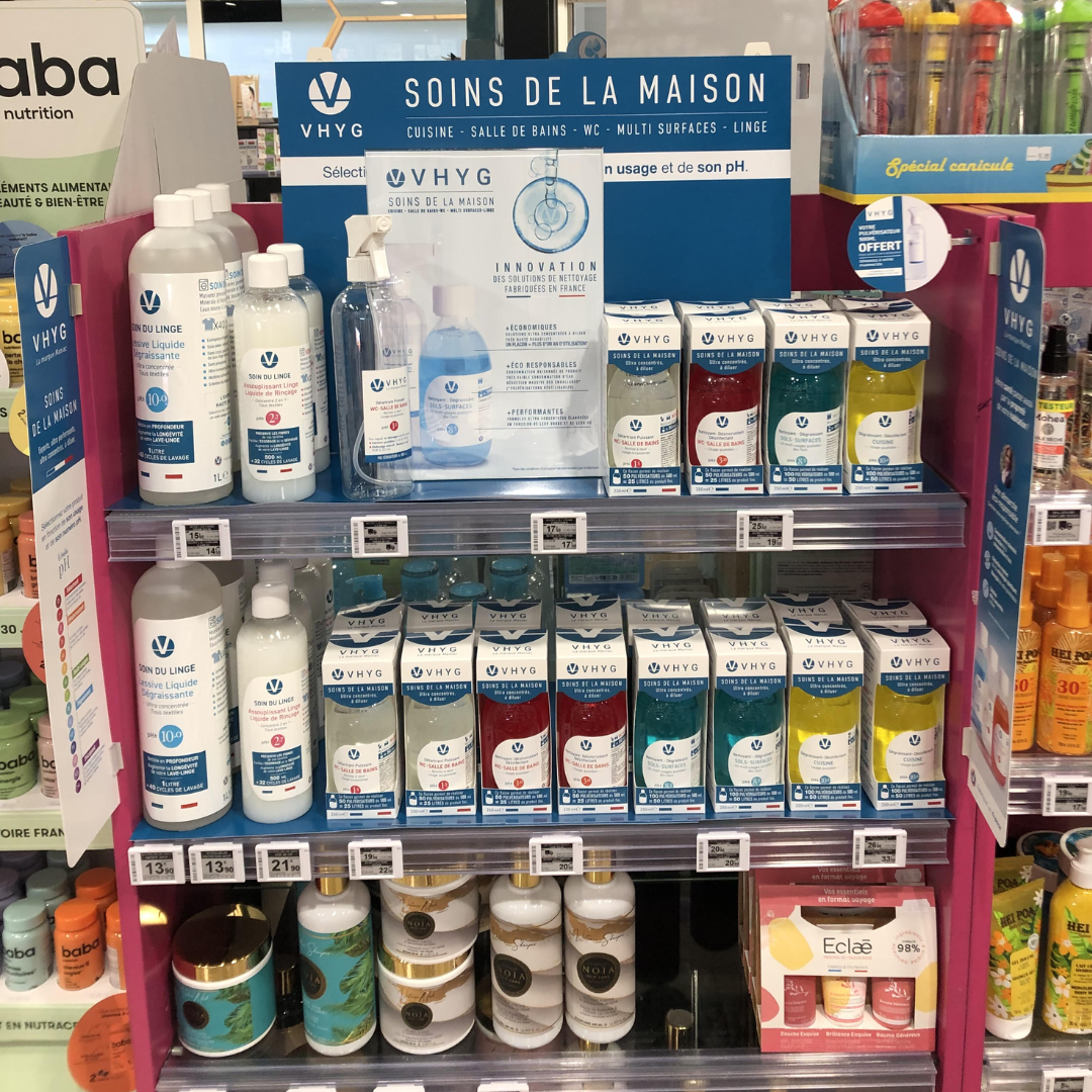 VHYG en pharmacie et parapharmacie